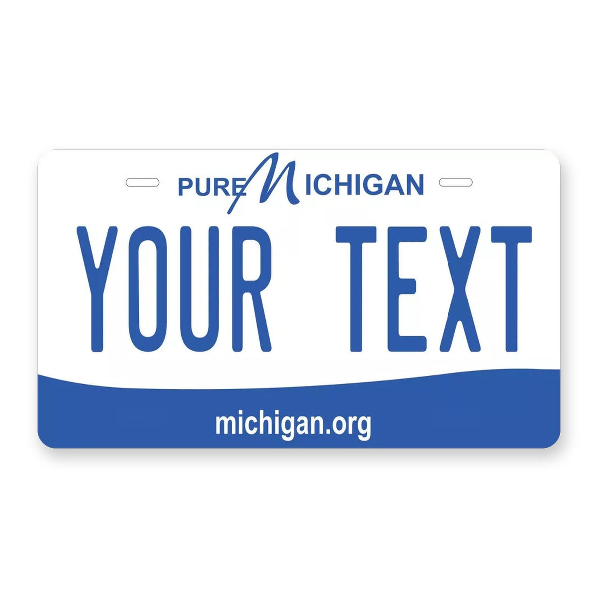 Michigan 2013 V2 Personalized Motorcycle Replica Plate — product artwork
