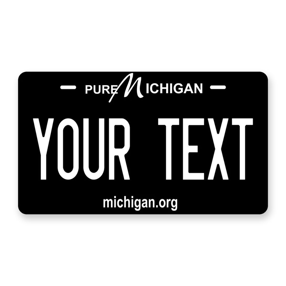 Michigan 2013 Personalized Motorcycle Replica Plate — product artwork