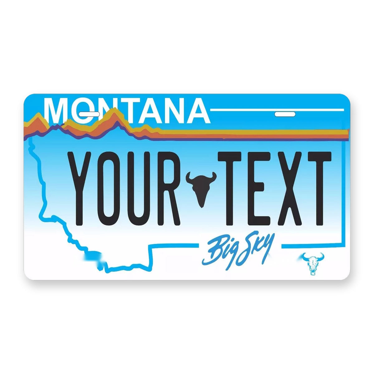 Montana 1991 Personalized Motorcycle Replica Plate — product artwork