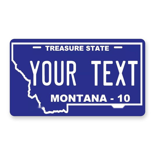 Montana 2010 Personalized Motorcycle Replica Plate — product artwork