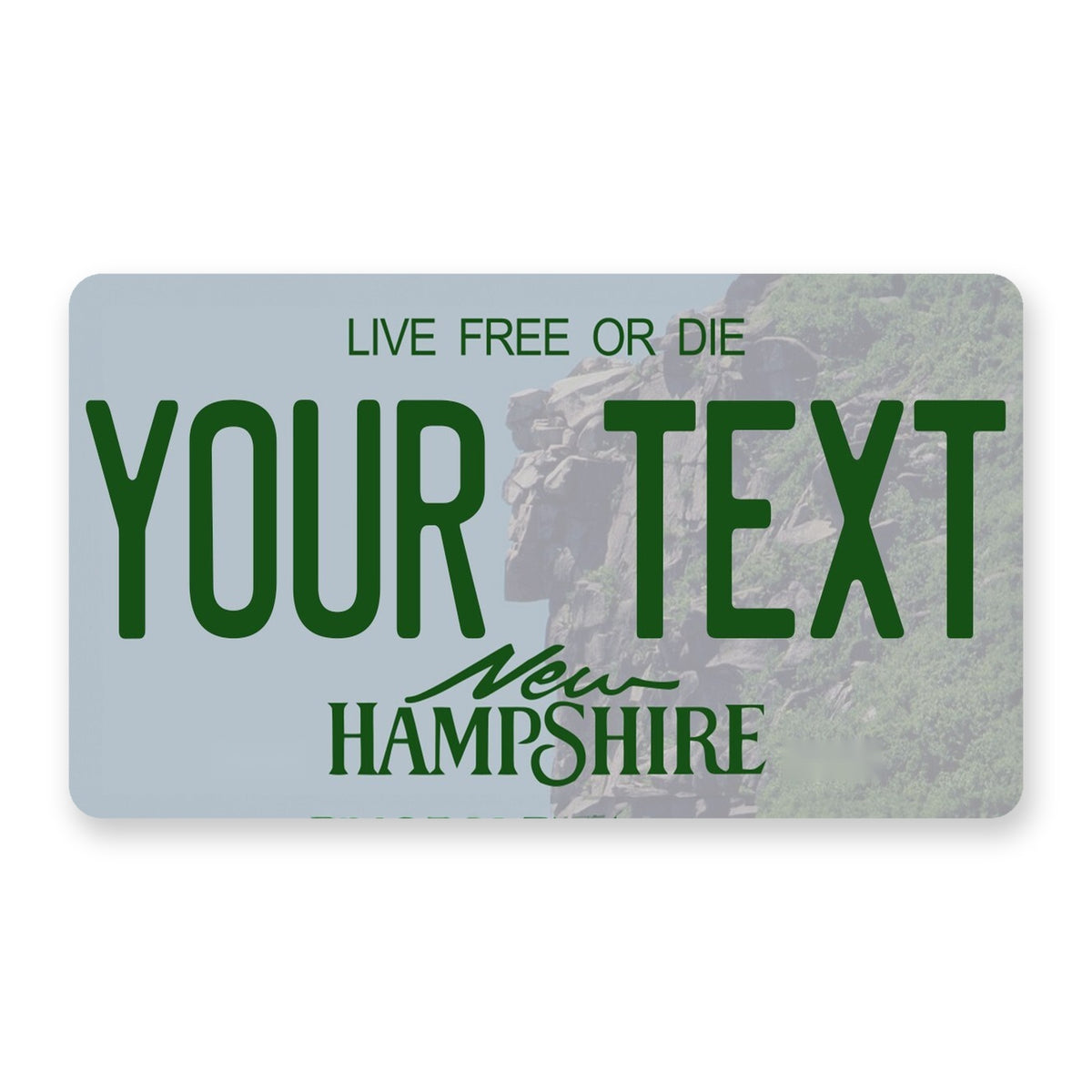 New Hampshire 1999 Personalized Motorcycle Replica Plate — product artwork