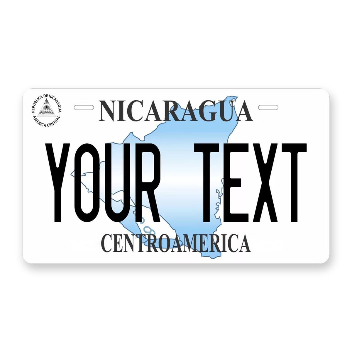 Nicaragua 2005 Personalized Motorcycle Replica Plate — product artwork