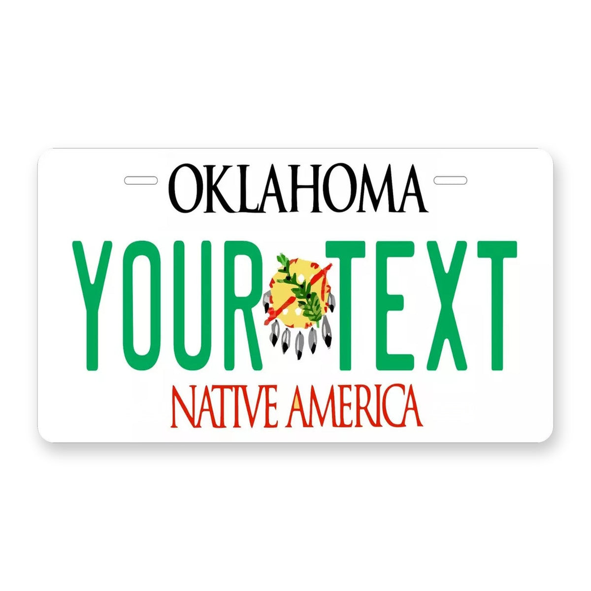 Oklahoma 1995 Personalized Motorcycle Replica Plate — product artwork