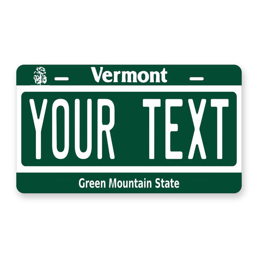 Vermont 1985 Personalized Motorcycle Replica Plate — product artwork