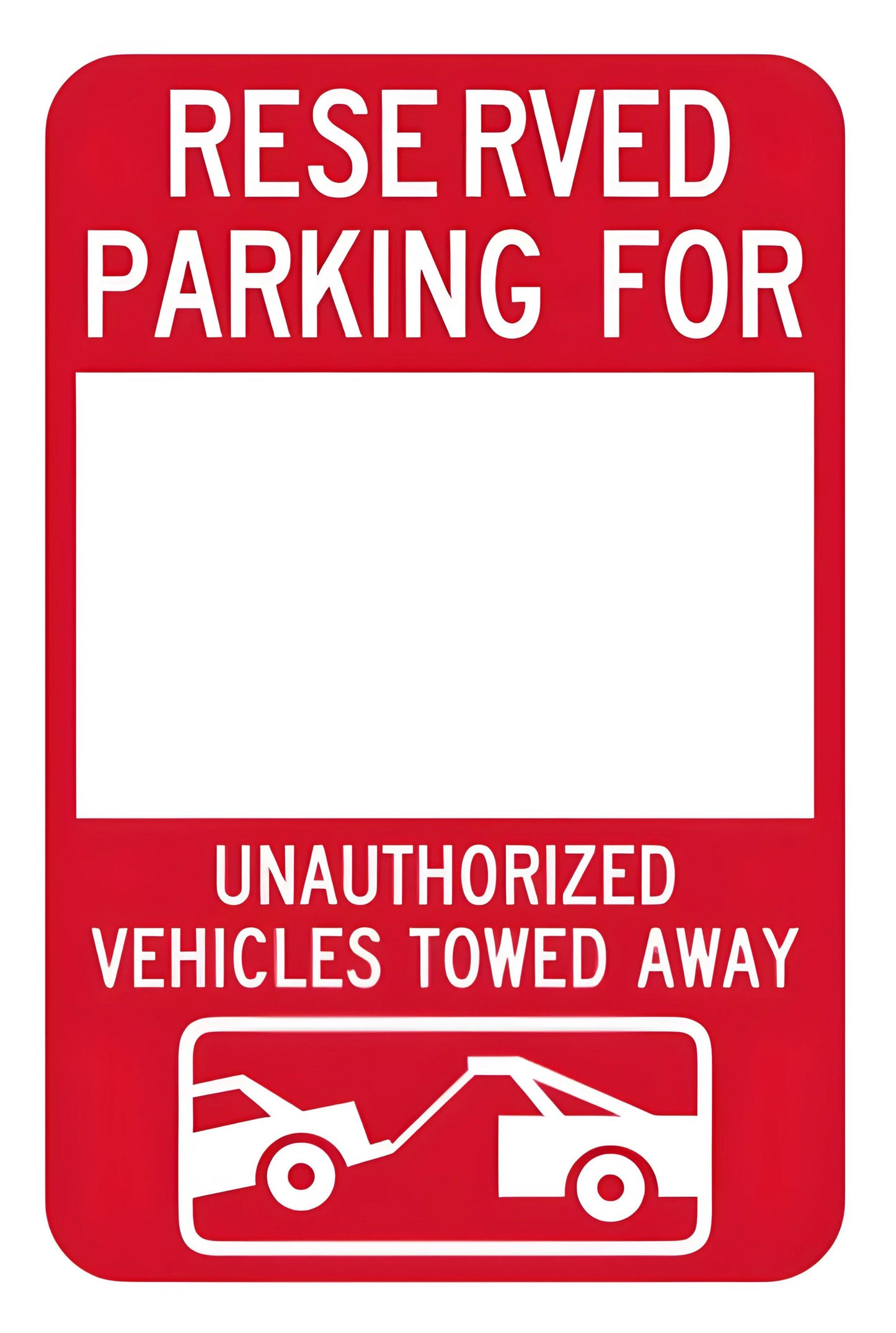 Custom Build Your Own Reserved Parking For Sign Aluminum Weatherproof