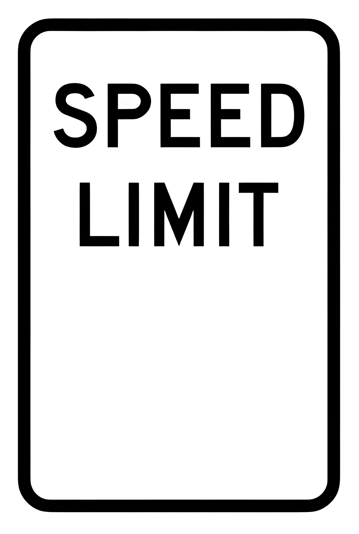 Custom Build Your Own Speed Limit Sign Aluminum Weatherproof