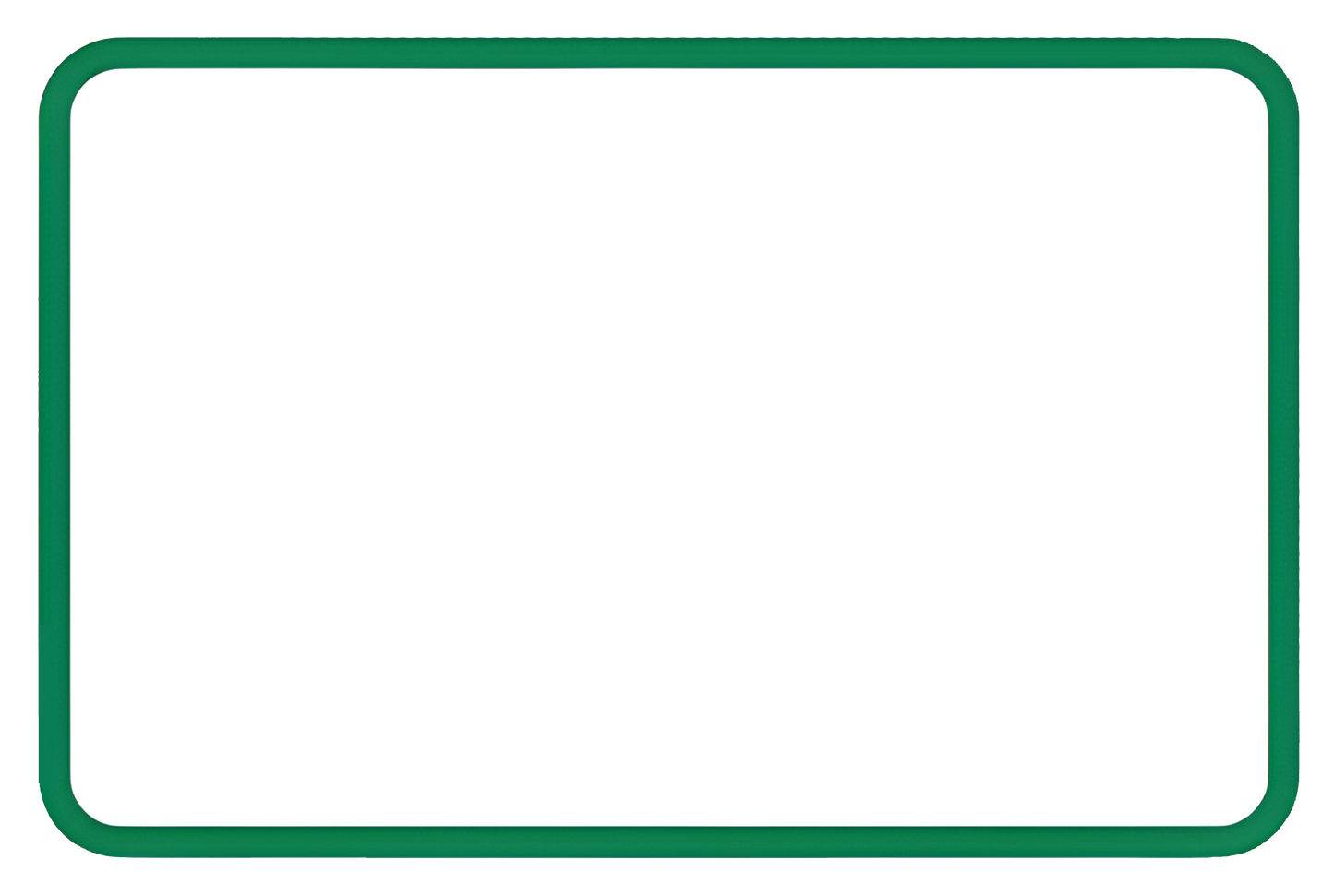 Green Traffic Border Build Your Own Blank Sign (Landscape) Aluminum Weatherproof