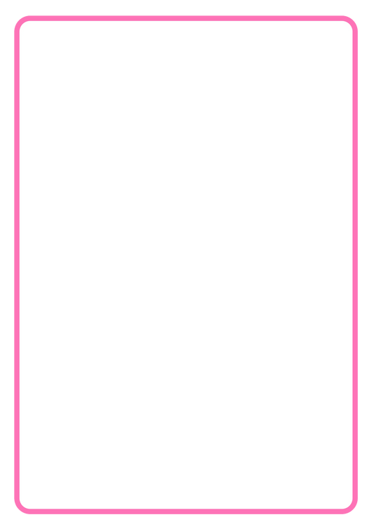 Pink Border Build Your Own Blank Sign (Portrait) Aluminum Weatherproof