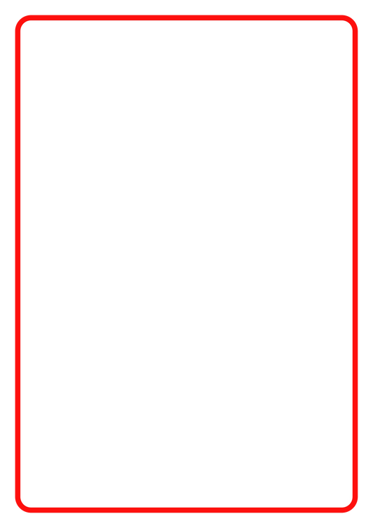 Red Border Build Your Own Blank Sign (Portrait) Aluminum Weatherproof