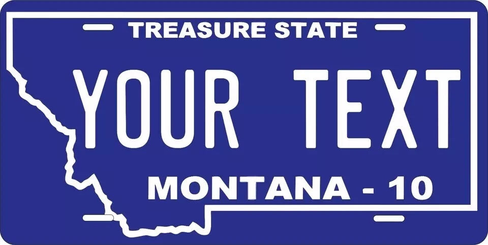 Montana 2010 Personalized Replica License Plate — product artwork