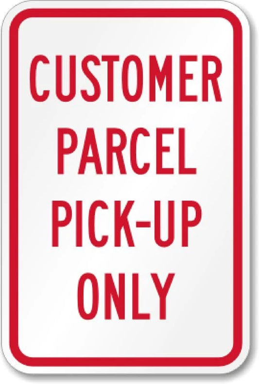 Business Customer Aluminum Sign — product artwork