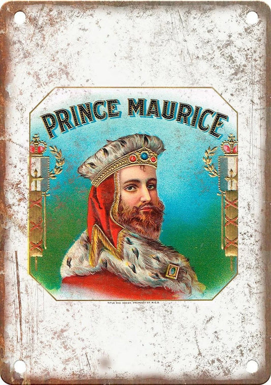 Prince Maurice Cigar Reproduction Aluminum Sign — product artwork