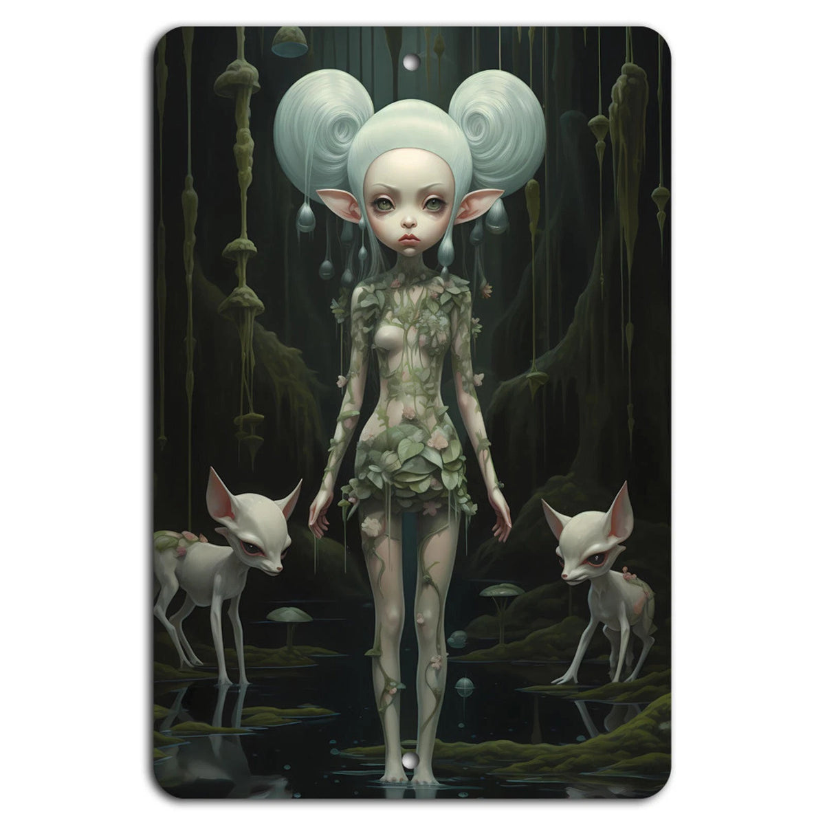 Mystical Enchanted Forest Guardian Aluminum Sign — product artwork