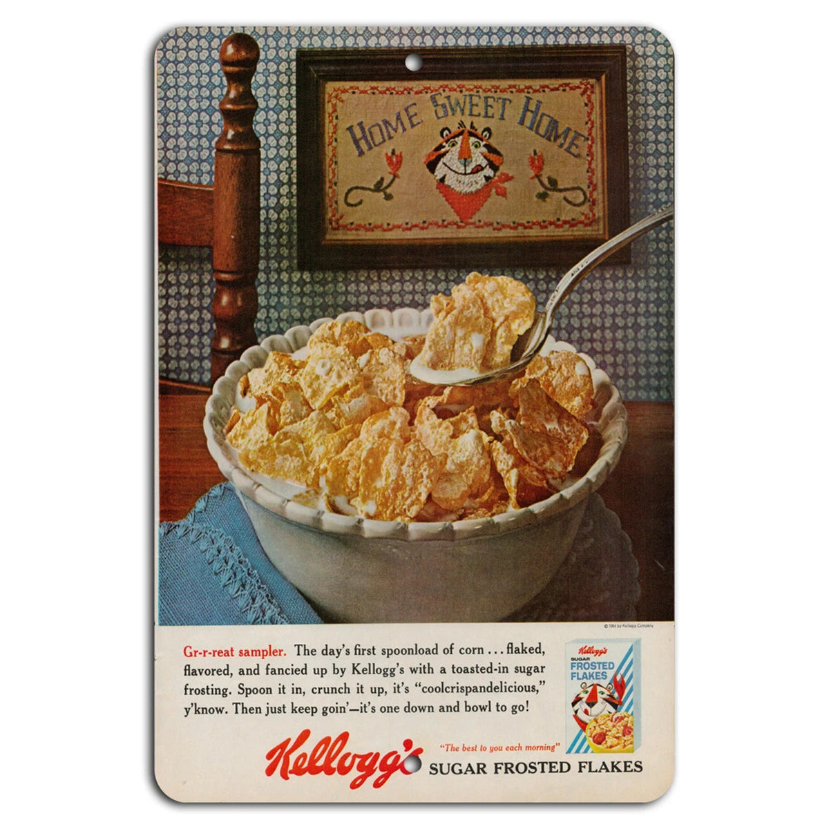 Vintage Frosted Flakes Retro Aluminum Sign — product artwork