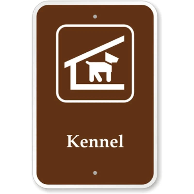 Kennel Campground Park Aluminum Sign — product artwork