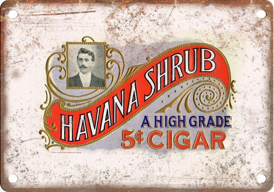 Havana Shrub Cigar Reproduction Aluminum Sign — product artwork
