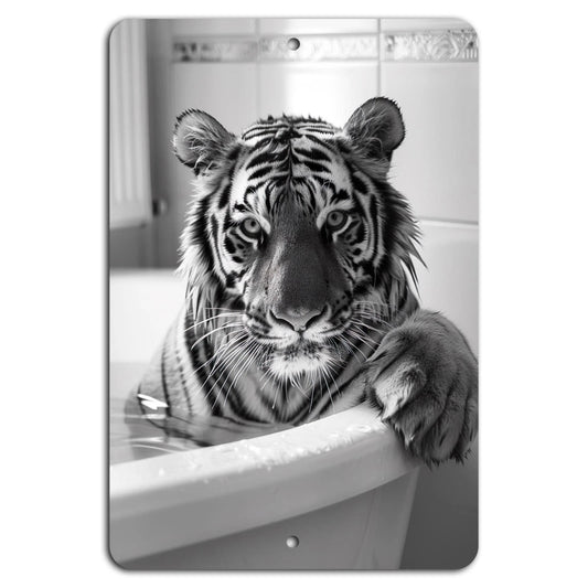 Bathtub Bliss Decorative Modern Aluminum Sign — product artwork