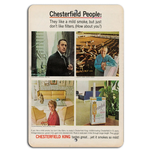 Chesterfield Vintage Rustic Aluminum Sign — product artwork