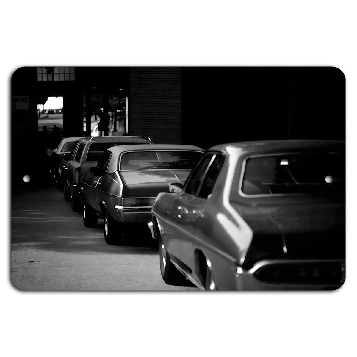 Classic Car Retro Garage Vintage Style Aluminum Sign — product artwork