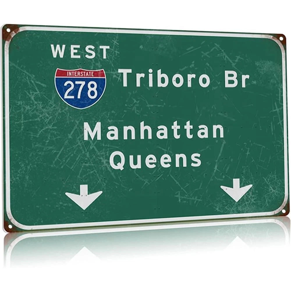 Vintage Street X12 Funny Triborough Aluminum Sign — product artwork