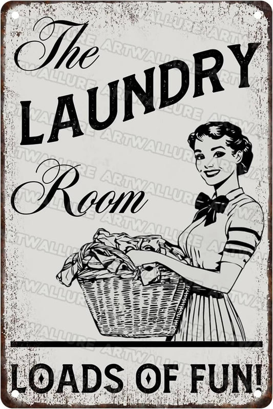 Laundry Funny Home Garage Aluminum Sign — product artwork