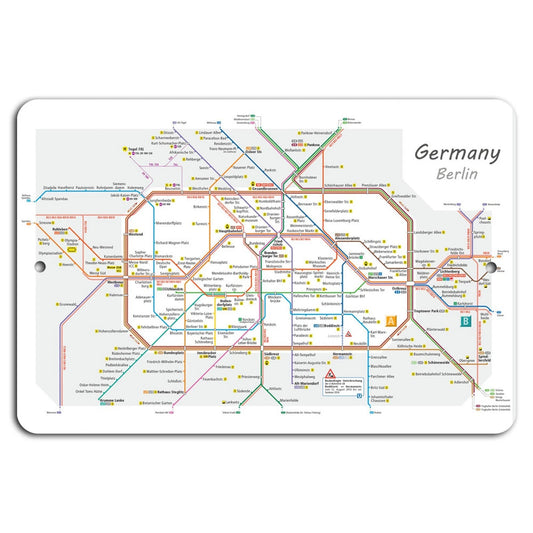 Berlin Transit Vintage Decorative Aluminum Sign — product artwork
