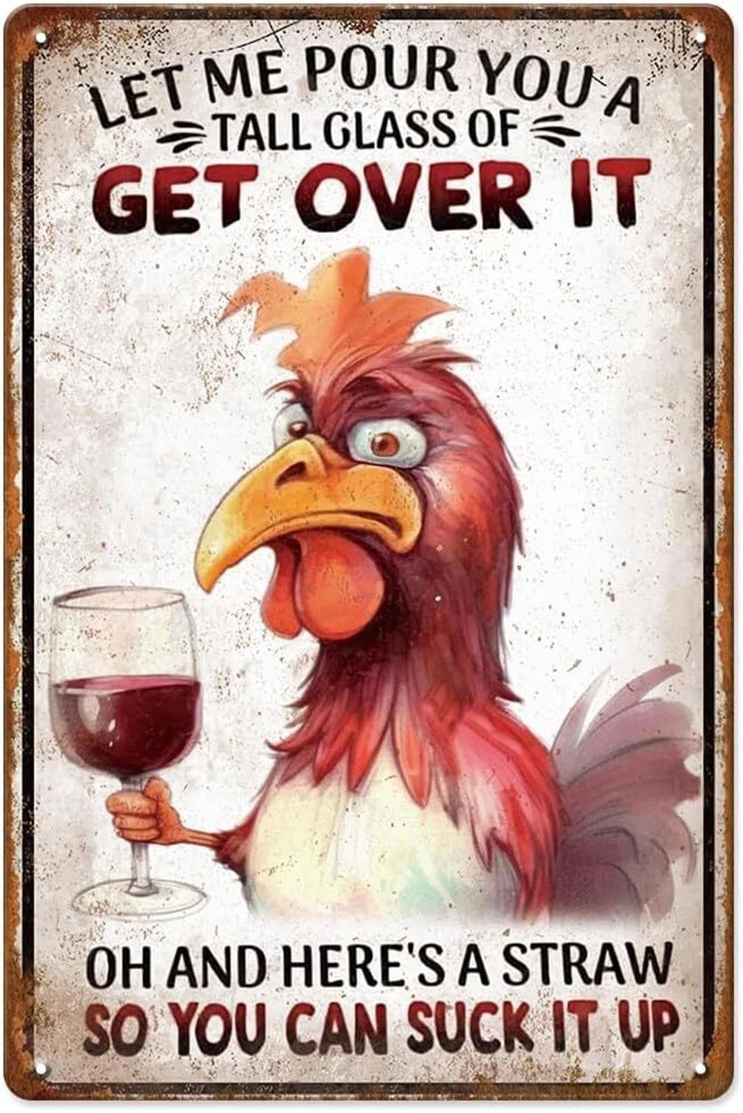 Chicken Coop Funny Gift Aluminum Sign — product artwork
