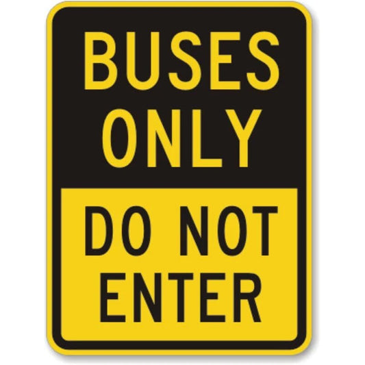 Bus Aluminum Sign — product artwork