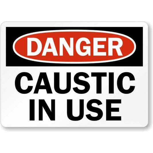 Danger Heavy Duty Safety Warning Aluminum Sign — product artwork