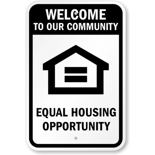 Equal Housing Opportunity Aluminum Sign — product artwork