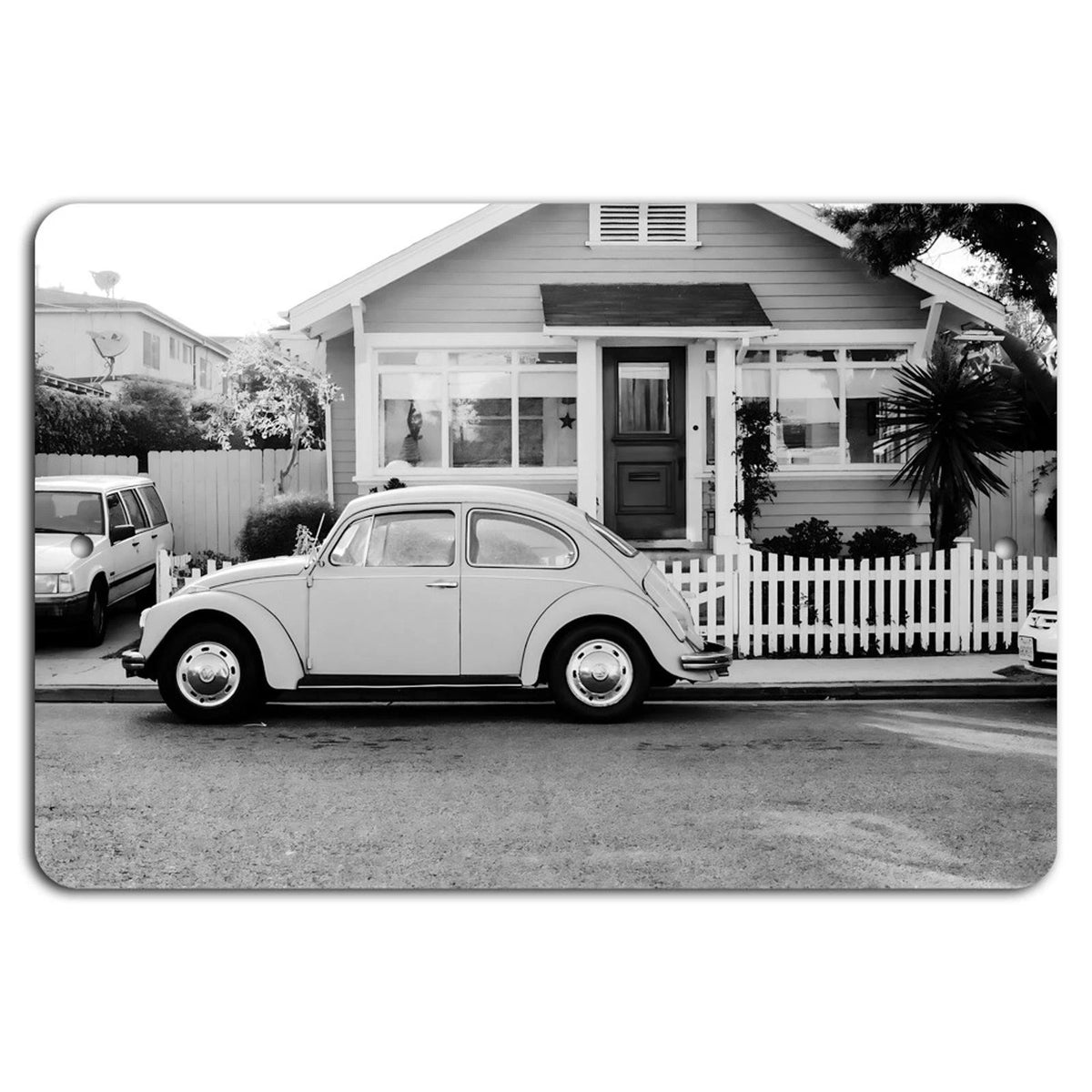 Vintage Car Retro Rustic Garage Aluminum Sign — product artwork