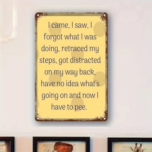 Vintage Funny Decorative Wall Art Aluminum Sign — product artwork
