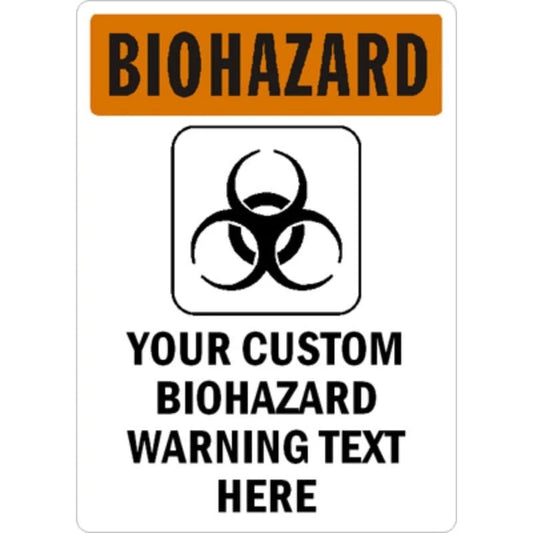 Biohazard Rust Resistant Aluminum Sign — product artwork
