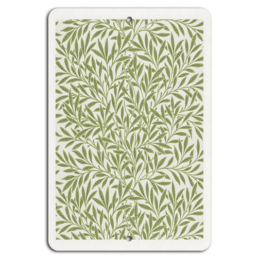 Greenery Elegant Patterned Vertical Aluminum Sign — product artwork