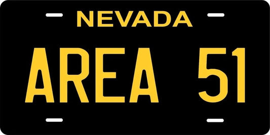 Nevada Black Personalized Replica License Plate — product artwork