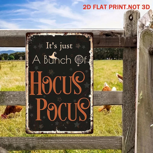 Halloween Hocus Pocus Vintage Funny Quote Aluminum Sign — product artwork
