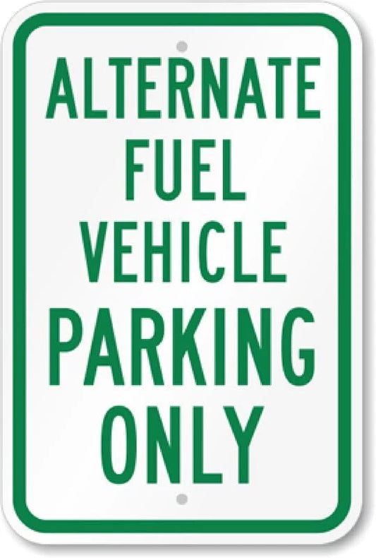 Alternate Fuel Vehicle Parking Aluminum Sign — product artwork