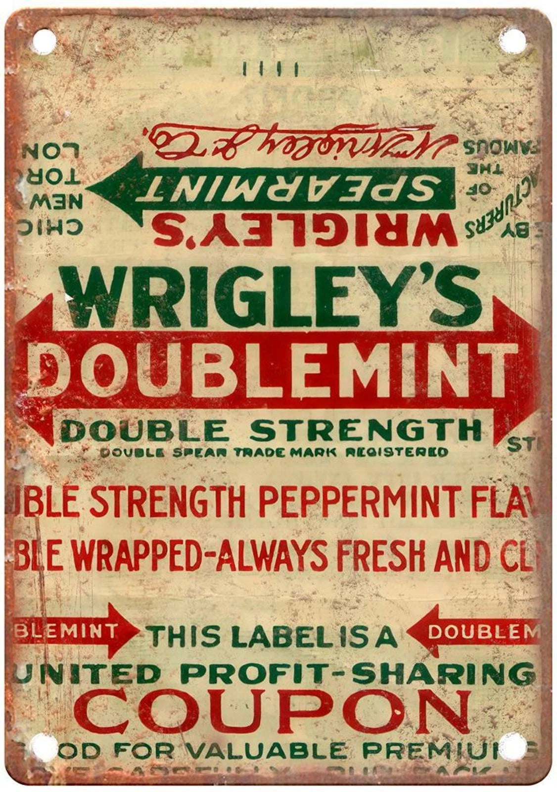 Wrigley's Doublemint Double Strength Sign — product artwork