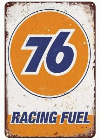 76 Racing Fuel Aluminum Sign — product artwork