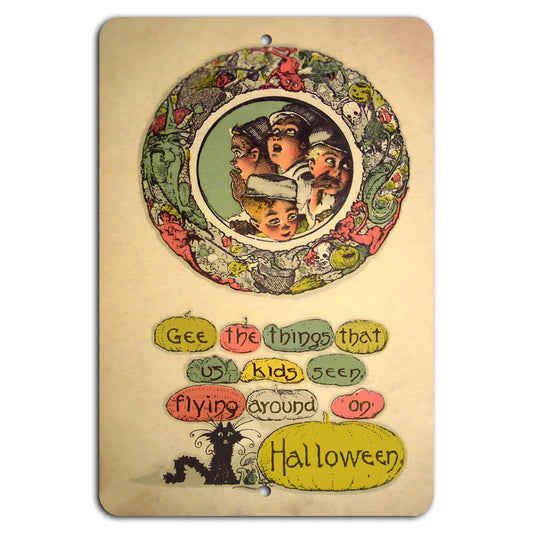Halloween Kids Vertical Aluminum Sign — product artwork