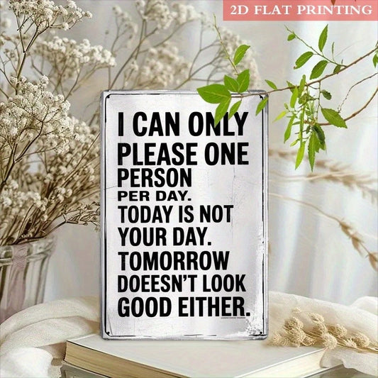 Funny Signs Multicolor Motivational Quote Vintage Aluminum Sign — product artwork