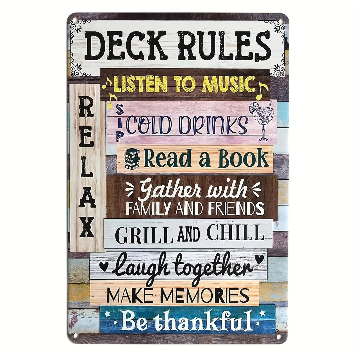 Tin Vintage Style Funny Porch Aluminum Sign — product artwork