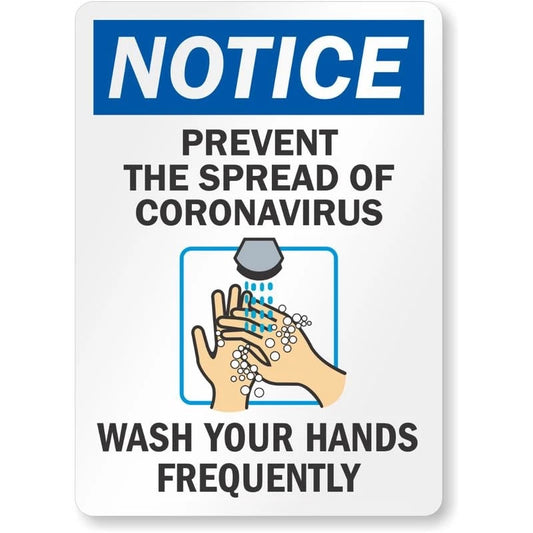 Prevent Static Spark Discharge Aluminum Sign — product artwork