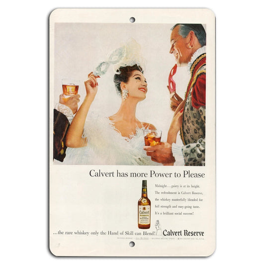 Calvert Reserve More Power to Please Whiskey Sign — product artwork
