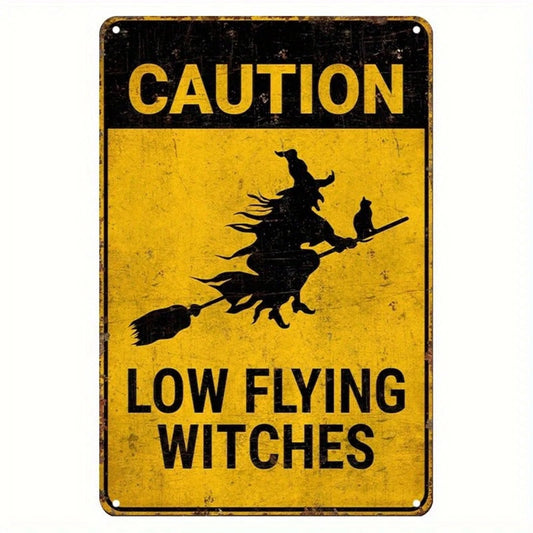 Halloween Vintage Witches Funny Aluminum Sign — product artwork