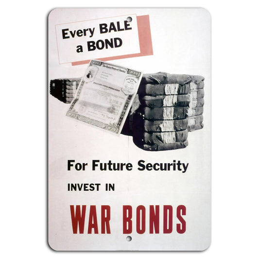 War Bonds Retro Patriotic Vintage Aluminum Sign — product artwork
