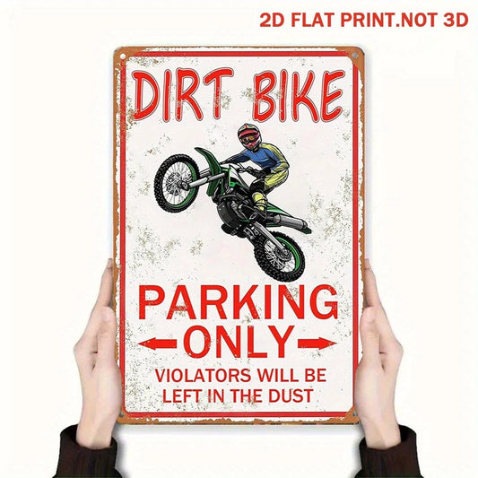 Dirt Bike Parking Only Funny Motocross Aluminum Sign — product artwork