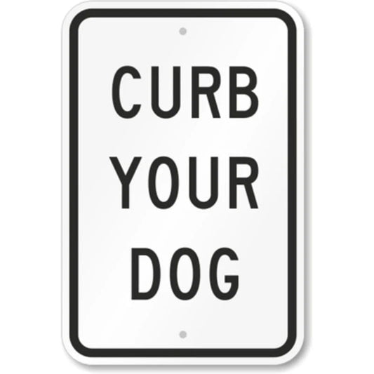 Dog Yard Warning Aluminum Sign — product artwork