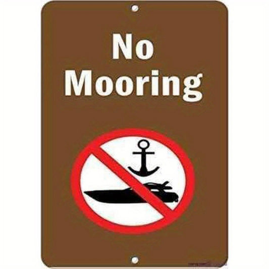 Marine Warning Funny Heavy Duty Nautical Aluminum Sign — product artwork