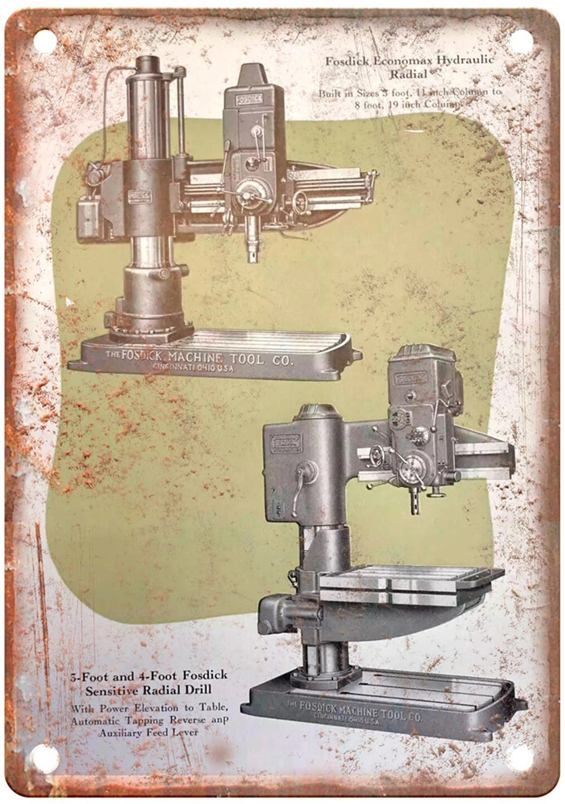 Vintage Tool Industrial Reproduction Aluminum Sign — product artwork